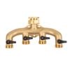 Nylex Brass 4 Way Tap Adaptor