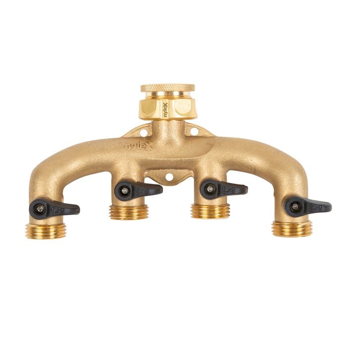 Nylex Brass 4 Way Tap Adaptor