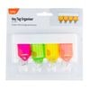 Taskmaster Fluoro Key Tag Organiser - 4 Pack