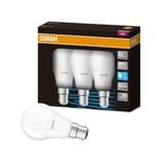 Osram 8.5w A-Shape 806lm B22 DL LED Light Globe - 3 Pack