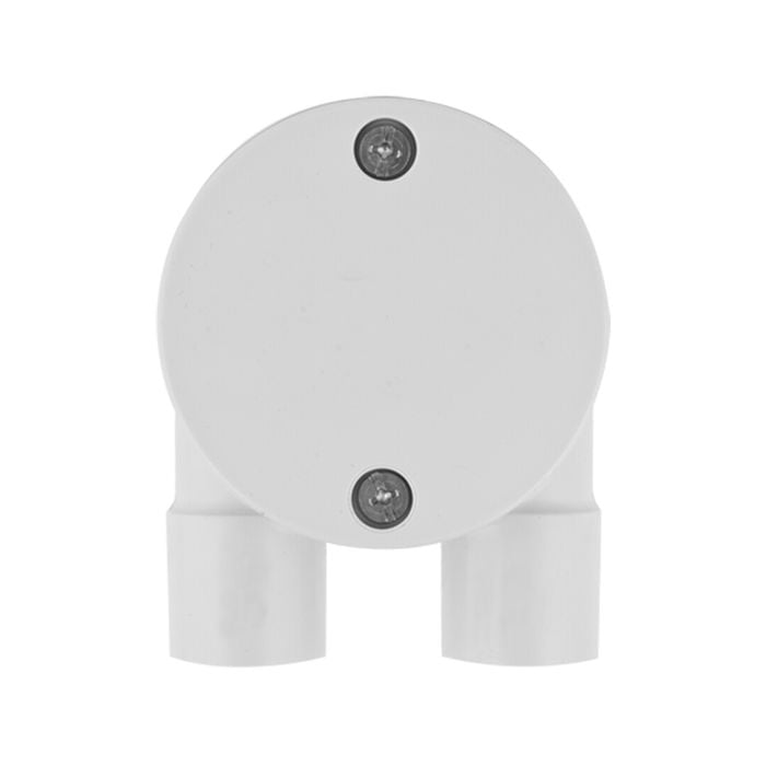 DETA 20mm 2-Way U-Shape Conduit Junction Box - 20mm