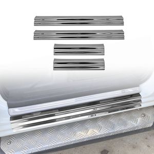 AUSGO Door Sill Protector for Mitsubishi Triton Dual Cab 2015-2024 Stainless Steel Scuff Plate Cover