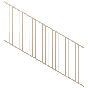 ProtectorAl 1201-2400 x 900mm Primrose Raked 16-30º Flat Top Garden Fence Panel