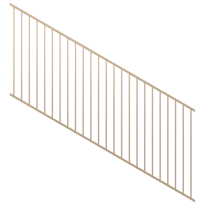 ProtectorAl 1201-2400 x 900mm Primrose Raked 16-30º Flat Top Garden Fence Panel