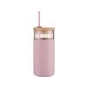 Avanti Glass Smoothie Tumbler w/ Straw 500ml Pink