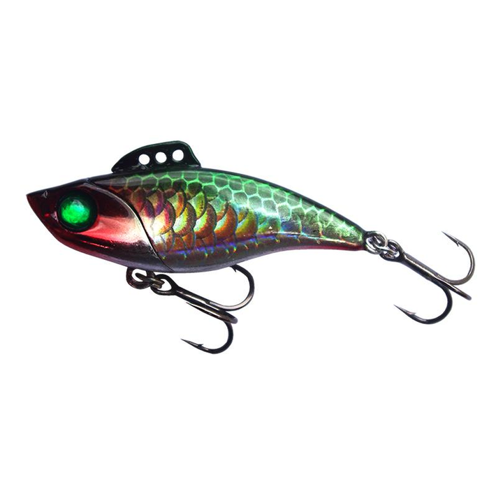 Profishent Ora Vibe 45mm Zinc Weight Metal Hard Body Fishing Lure Olive Silver Red