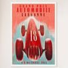 Galrie 1947 Grand Prix Automobile Lausanne Vintage Racing Poster - Nostalgic Art, White Frame, A3 30 x 42cm (12 x 16inch)