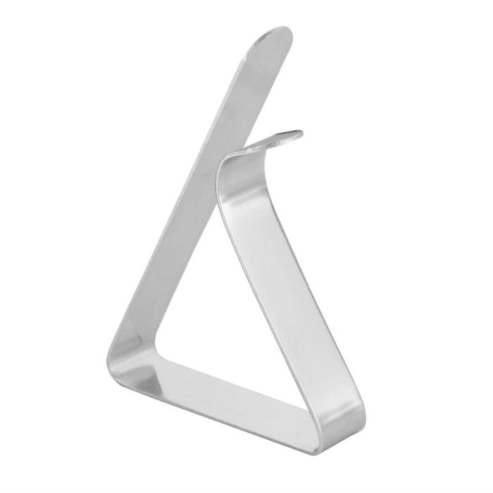 Living Solutions Table Cloth Clips Stainless Steel Spring Loaded 4 Pack Outdoor Picnic Dining Accessory