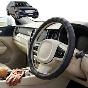 Australian Goose Steering Wheel Cover for Mercedes-Benz C-class 2007 - 2014 (Wagon W204) Circle Black