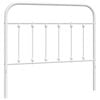 vidaXL Headboard Metal Bed Header Bedroom Furniture White 107 cm King Single