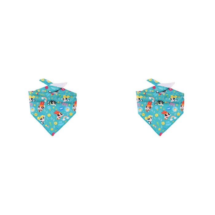 The Stubby Club Powerpuff Girls Themed Dog Bandana Small 2 Pack