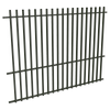 ProtectorAl 1201-2399W x 1800H Woodland Grey Aluminium Batten Pool Fence Panel with Mid Rail
