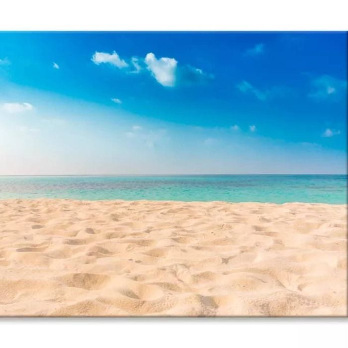 Beautiful Beach and Tropical Sea  Print 100% Australian Made 150 x 100cm  (Stretched)