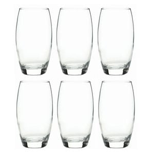 6pc Artcraft Payton Durable Glass Tumbler Party Beverage Drinkware 510ml Clear
