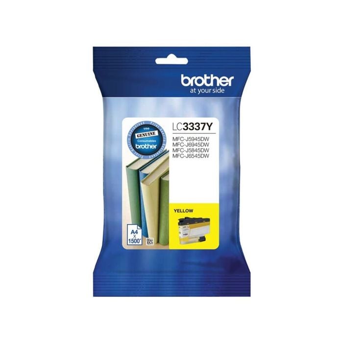 Brother LC3337 Yellow Ink Cart (up to 1,500 pages)