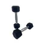 2.5kg Rubber Hex Dumbbells - Pair