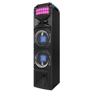 Lenoxx Led Stage Lights Portable Wireless Streaming Speaker With 80w Rms