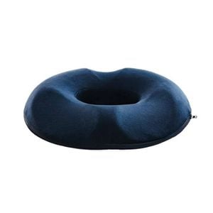 Catzon Donut Tailbone Pillow Women Detachable Cover Hemorrhoid Cushion-navy Blue