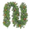 Christabelle 2.7m Christmas Garland with LED Lights Snow Berries Pine Cones Tree Decoration Ornament