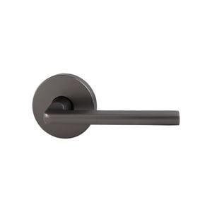 Schlage Graphite Medio Plus Series Alba Dummy Lever with QuickFix
