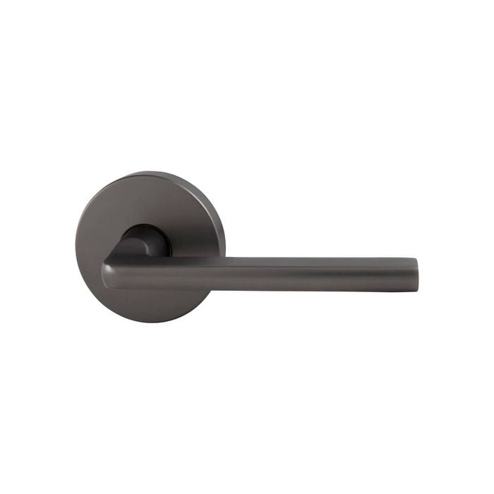 Schlage Graphite Medio Plus Series Alba Dummy Lever with QuickFix