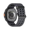 Rugged Breathable Sport Band Soft Silicone Waterproof For Samsung Galaxy Watch Ultra 47mm - Black