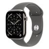 Apple Watch Series 11 GPS + Cellular 46mm Natural Titanium Case w/ Stone Grey Sports Band (S/M)
