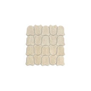 Johnson Tiles 268.5 x 282mm Travertine Satin Bellaflair Mosaic Wall Tile - Each
