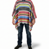 Mexican Poncho & Sombrero Set Costume Wild West Cowboy Party Blanket Indian