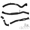 Ignite Exhausts Turbo Back For Nissan Gu Patrol 2.8l Td Wagon 3" Hotdog Black Aluminised Steel