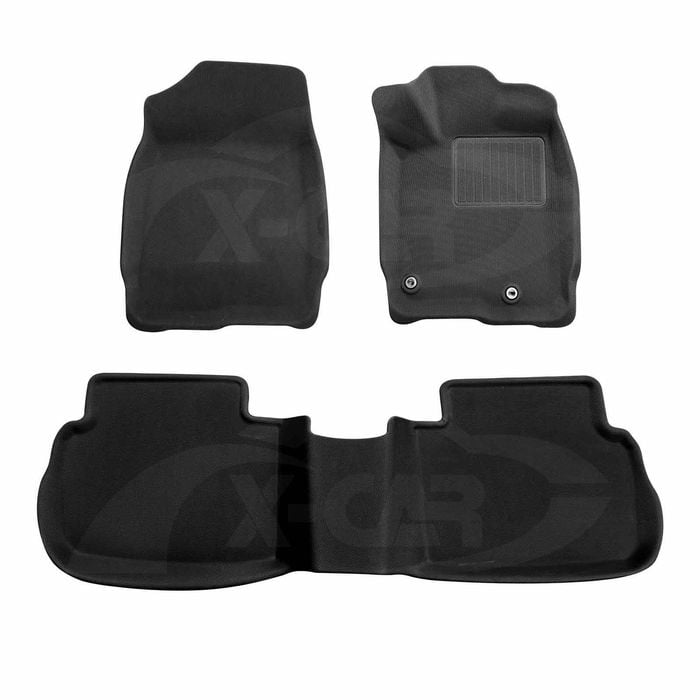 3D All-Weather Floor Mats for Honda Civic 11th 2021-2024Customized Floor Liners Full Set Carpet