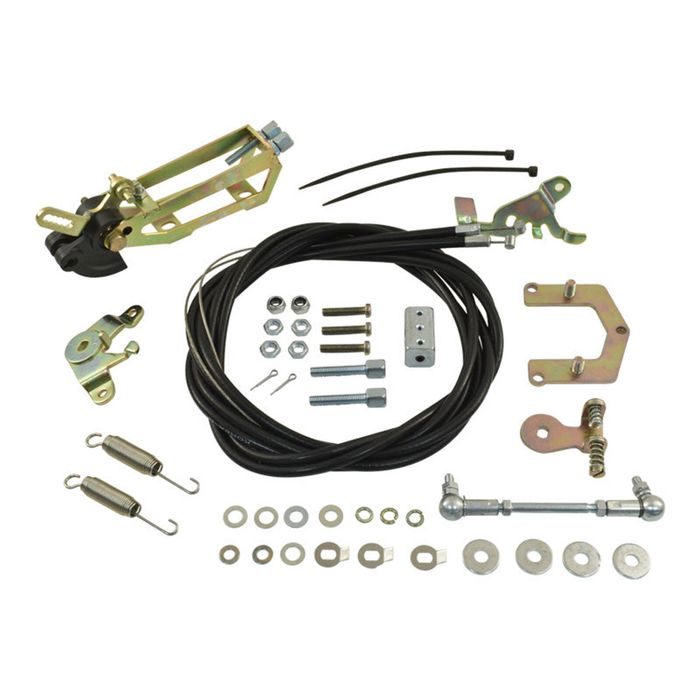 Calflow Universal DCOE Weber Style Carburetor Linkage Kit, Top Cross-Mount
