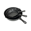Pre Seasoned Cast Iron Skillet Fry Pan Set 3 Pcs