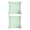 2x Odyssey Living Breathe Cotton European Pillowcase 65cm X Sage