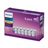 Philips GU10 LED 430Lm Warm White 4.6W Spot - 6 Pack
