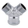 Kinetic - Y Fitting M20 x M20 x F15mm Chrome