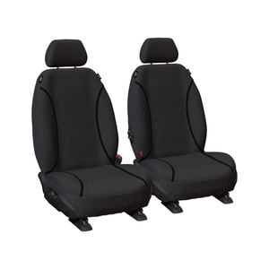 Sperling Tradies Canvas Front Black Seat Covers - BT50 Ranger Single 2011-2015