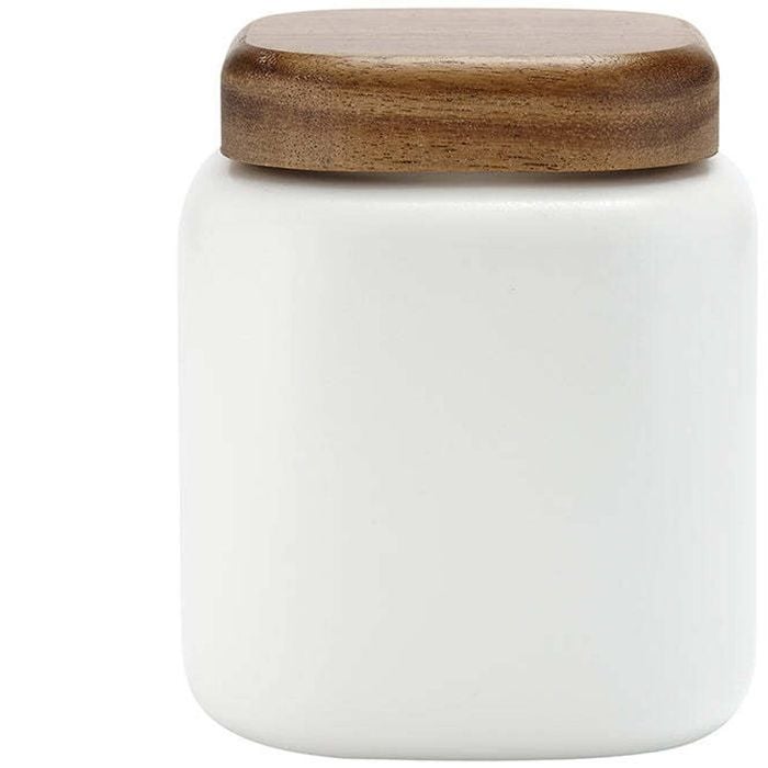 Ladelle Essentials 750ml Canister Porcelain Pantry Organiser Container w/Lid WHT