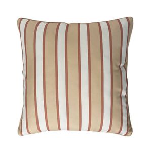 Marquee 45cm Sunbaked Beige Pinstripe Outdoor Cushion