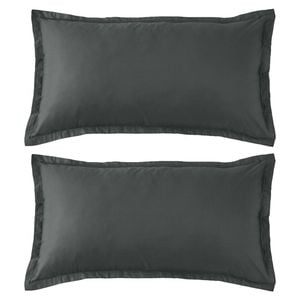 2PK Grosvenor House 500TC Egyptian Cotton Body Tailored Pillowcase Charcoal