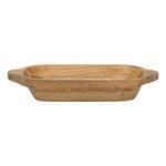 Ecology Mango Wood Kitchenware Drift Oval Shallow Bowl w/ Handle 37cm