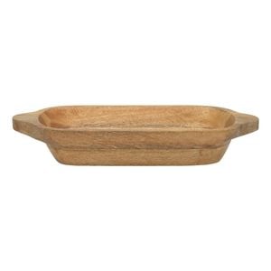 Ecology Mango Wood Kitchenware Drift Oval Shallow Bowl w/ Handle 37cm