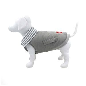 Louie Living Dog/Pet Reversible Lightweight Sweater/Puffer vest XL Light Grey