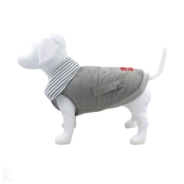 Louie Living Dog/Pet Reversible Lightweight Sweater/Puffer vest XL Light Grey