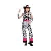 More Than Party Cowgirl Costume Cowprint Design Pink Details Adult Outfit XS/S