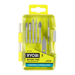 Ryobi Rotary Tool Stone & Glass 9-Piece Set