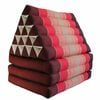 Jumbo Thai Triangle Pillow 3   Fold - Handmade Kapok Daybed Cushion | Fold-out Floor Mattress