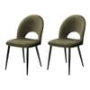Dining Chairs Green x2
