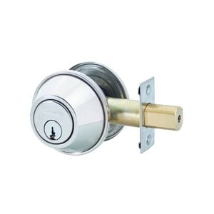 Lockwood Satin Stainless Steel Symmetry Double Cylinder Deadbolt