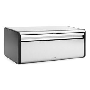 Brabantia Fall Front Bread Bin  - Matte Steel